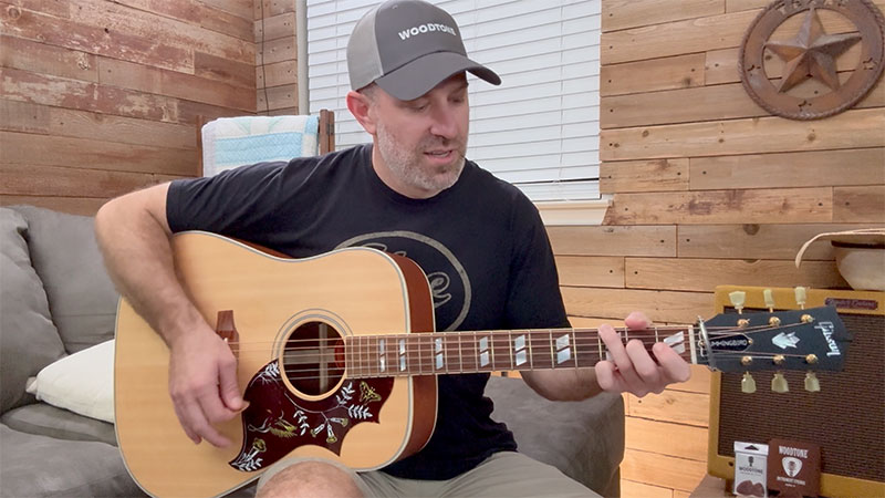 easy blues shuffle in key of G beginner guitar lesson